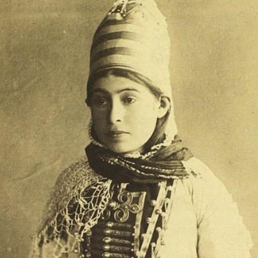 Abazins woman from Abazinia (Russia)