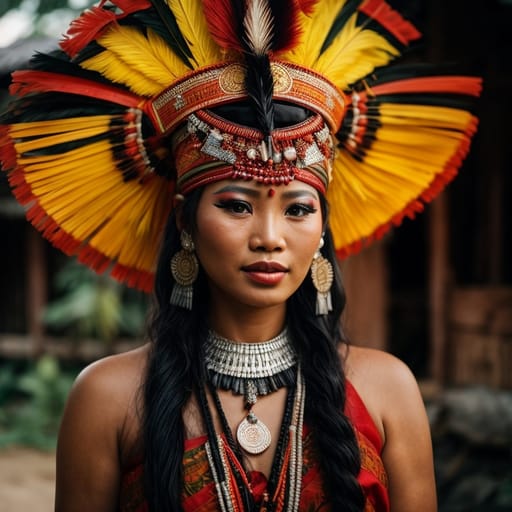 Bidayuh woman from Sarawak (Malaysia) — Southeast Asia