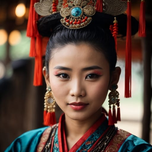 Bouyei woman from Guizhou (China) — East Asia
