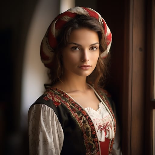 Friulians woman from Friuli (Italy)