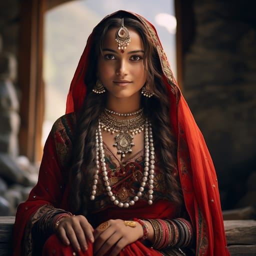 Garhwalis woman from Uttarakhand (India) — Southern Asia