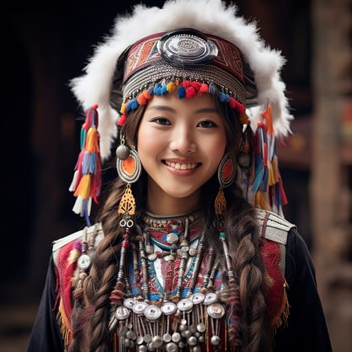 Gelao woman from Guizhou (China) — East Asia