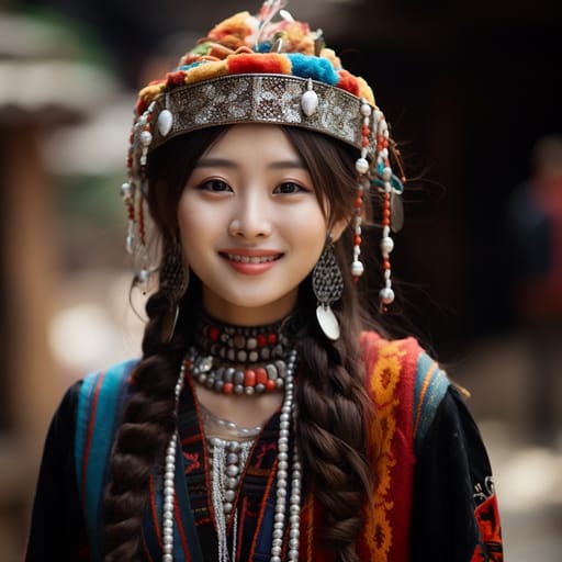 Hani woman from Yunnan (China) — East Asia