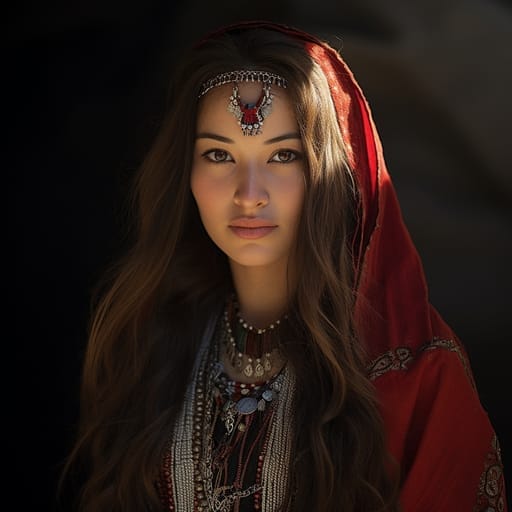 Hazaras woman from Hazarajat (Afghanistan) — Central Asia