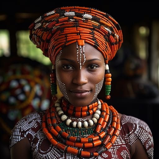 Jukun woman from Wukari (Nigeria) — Western Africa