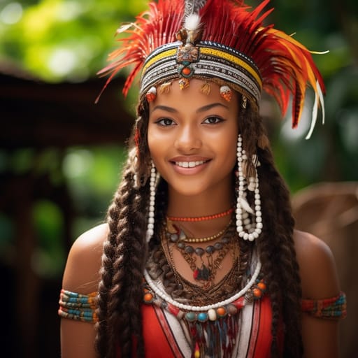 Kalinago woman from Lesser Antilles — Central America