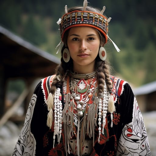 Kanaks woman from Kanakia (France) — Southeast Asia