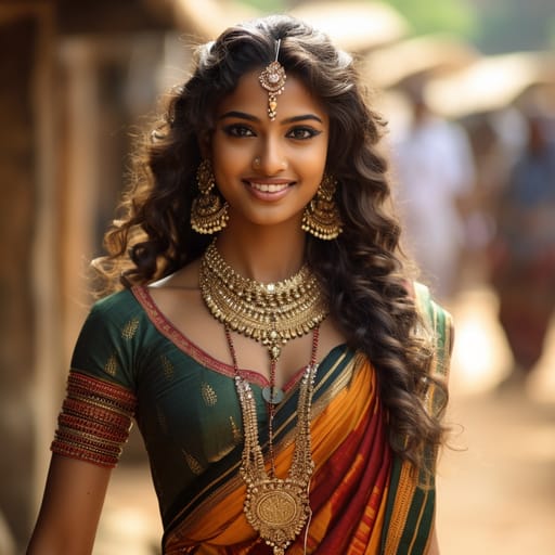 Kannadigas woman from Karnataka (India) — Southern Asia