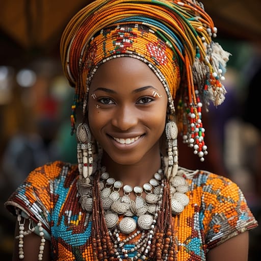 Kanuri woman from Kanuriland (Nigeria, Niger, Chad, Cameroon) — Western Africa