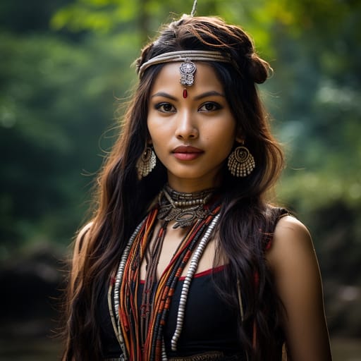 Karbi woman from Karbi Anglong district (India) — Southern Asia