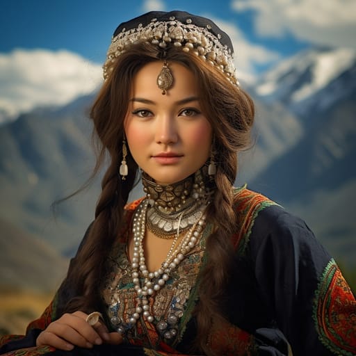 Kyrgyz woman from Kyrgyzstan — Southern Asia