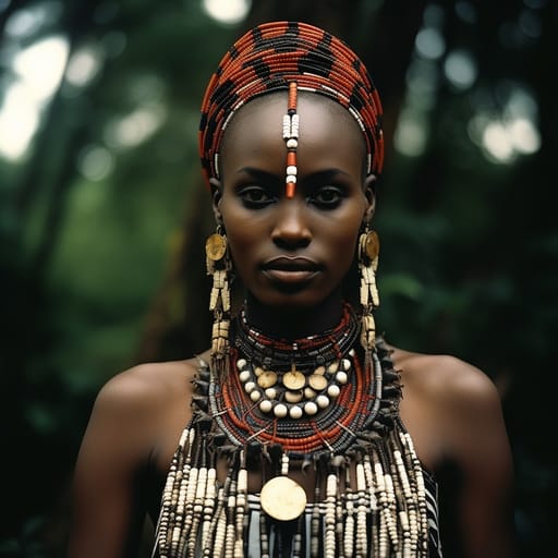 Luba woman from Lubaland (Democratic Republic of the Congo)