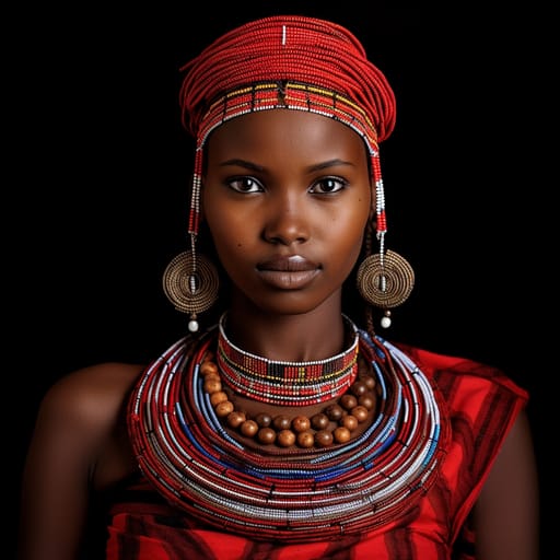 Maasai woman from Maasailand (Tanzania, Kenya) — Eastern Africa