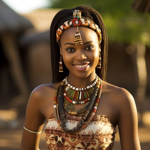 Makonde woman from Tanzania, Mueda Plateau (Mozambique) — Eastern Africa