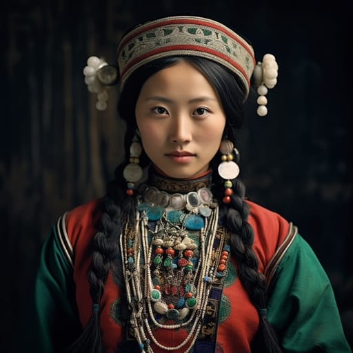 Manchu woman from Manchuria — East Asia