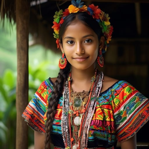 Miskito woman from Mosquito Coast (Nicaragua, Honduras) — Central America