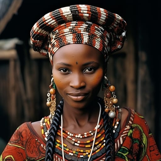 Mongo woman from Democratic Republic of the Congo (Équateur, Tshuapa, Mongala, Nord-Ubangi, Sud-Ubangi)
