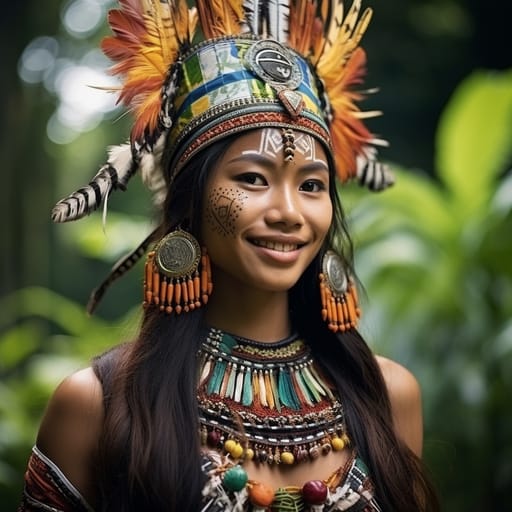 Murut woman from Murutia (Malaysia) — Southeast Asia
