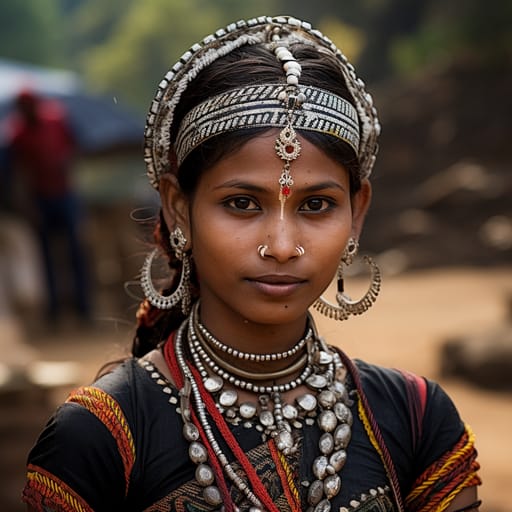 Nagpuri woman from Chota Nagpur Plateau (India) — related phenotype reference