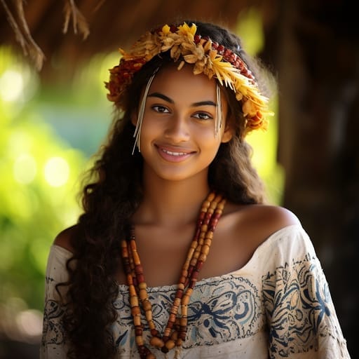 Nauruans woman from Nauru — Southeast Asia