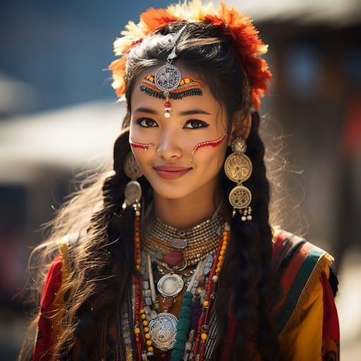 Newars woman from Kathmandu Valley (Nepal) — Southern Asia