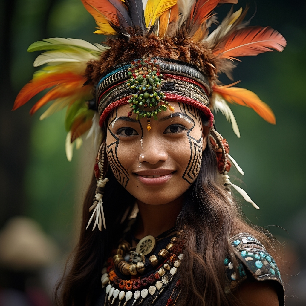 An example of a sexy Ngaju woman