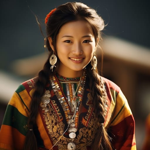 Ngalop woman from Bhutan — Southern Asia