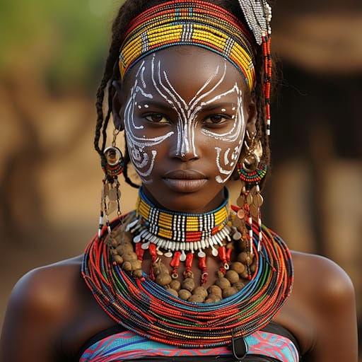 Nuer woman from Nuerland (South Sudan) — Eastern Africa