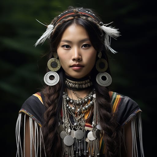 Nyishi woman from Arunachal Pradesh (India) — Southern Asia