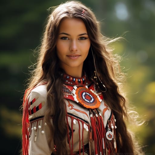 Ojibwe woman from Anishinaabeland (Canada, United States)