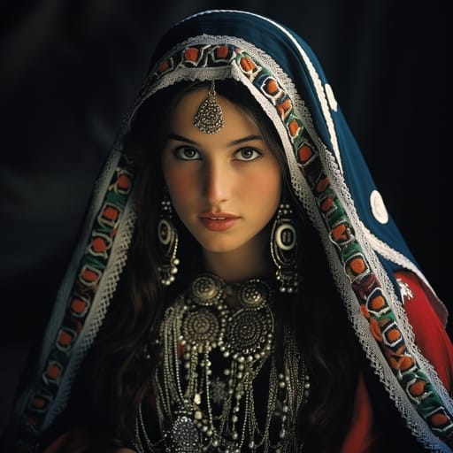 Pashtuns woman from Pashtunistan (Afghanistan, Pakistan) — Central Asia