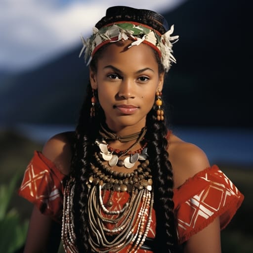 Pitcairn Islanders woman from Pitcairn Island — Polynesia