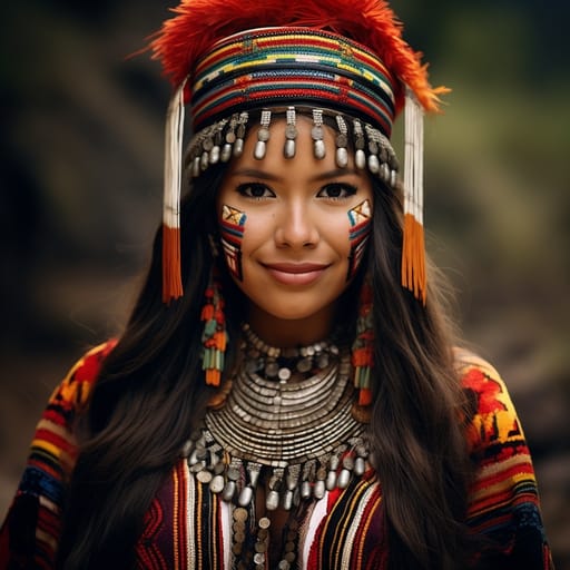 Quechua woman from Peru, Bolivia, Ecuador — South America