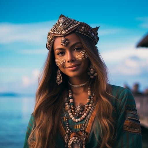 Sama-Bajau woman from Maritime Southeast Asia (Philippines, Malaysia, Indonesia, Brunei) — Southeast Asia
