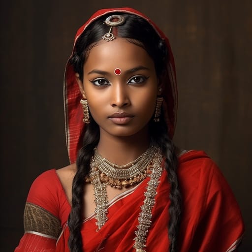 Santal woman from India (West Bengal, Jharkhand, Odisha) — Southern Asia