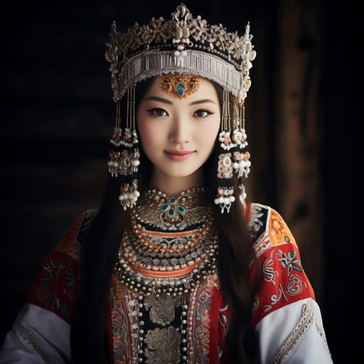 Sibe woman from China (Liaoning, Jilin, Xinjiang) — East Asia