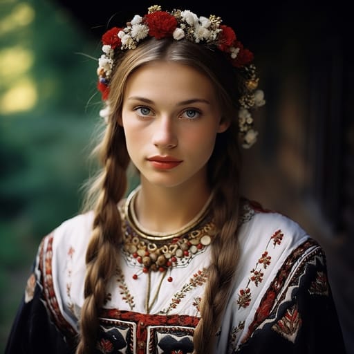 Sorbs woman from Lusatia (Germany), (Poland) — Eastern Europe