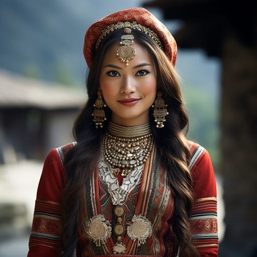 Tamangs woman from Nepal, Sikkim — Southern Asia