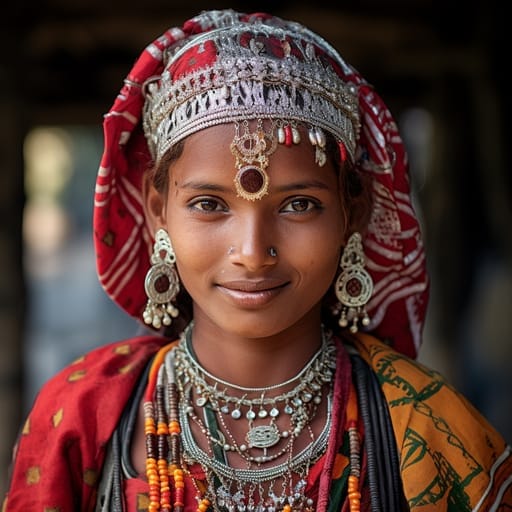 Tharus woman from Terai Region (India, Nepal) — Southern Asia