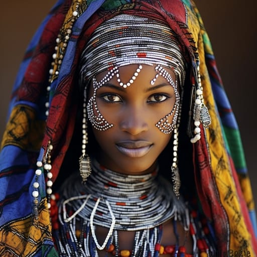 Toubou woman from Toubouland (Chad, Niger, Sudan, Libya) — Northern Africa