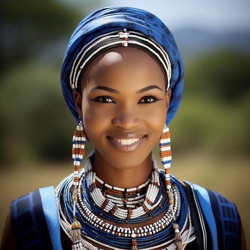 Tswana woman from Botswana, South Tswanaland (South Africa)