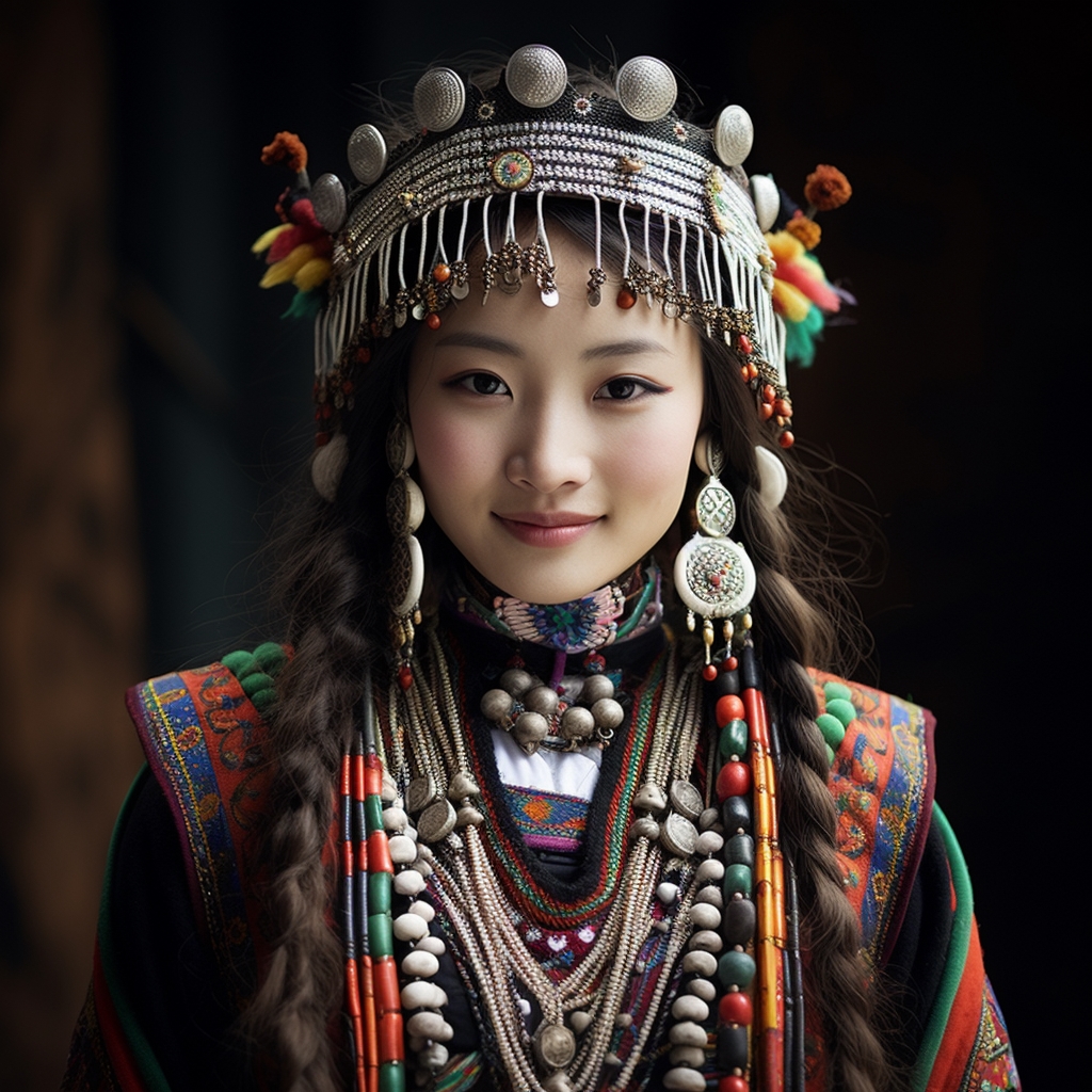 An example of a sexy Tujia woman