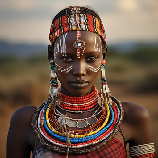 Turkana woman from Turkanaland (Kenya) — Western Africa