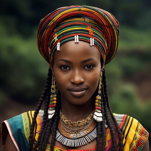 Tutsi woman from Rwanda, Burundi, Kivu (Democratic Republic of the Congo)