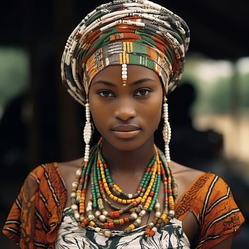 Urhobos woman from Delta State (Nigeria) — Western Africa