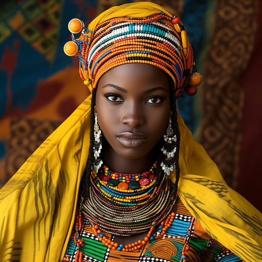 Wolof woman from Senegambia (Senegal, The Gambia) — Western Africa