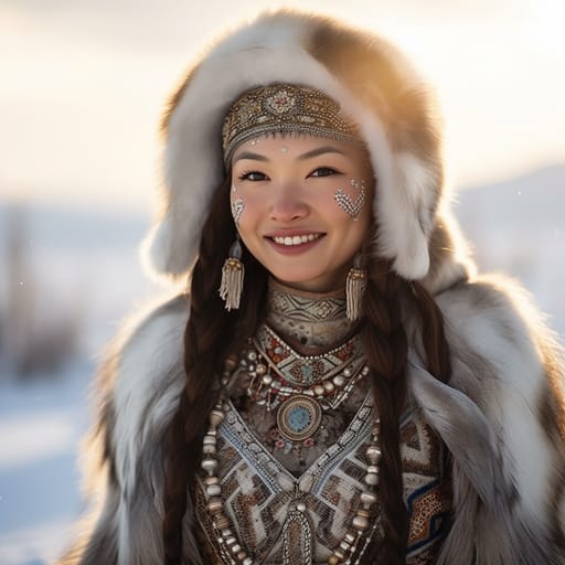 Yakuts woman from Yakutia (Russia) — Northern Asia