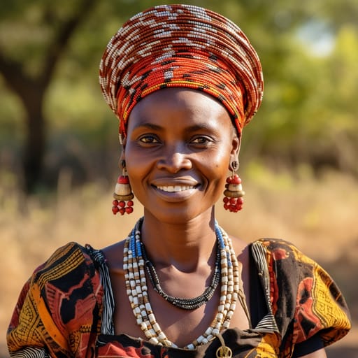 Yao woman from Malawi, Mozambique, Tanzania (Ruvuma and Mtwara Regions) — Southern Africa