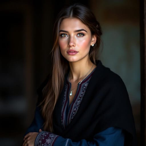 Abkhazians woman from Abkhazia — related phenotype reference