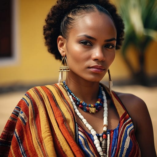 Afro Cape Verdean woman from Cape Verde — West Africa